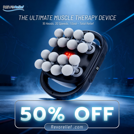 RevoRelief™ - Deep Tissue 16 Heads Massager
